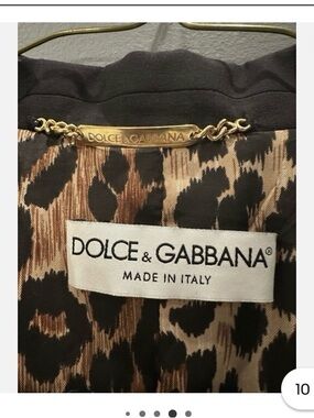 Dolce & Gabbana Black Jacket with Visible Size 44 Tag